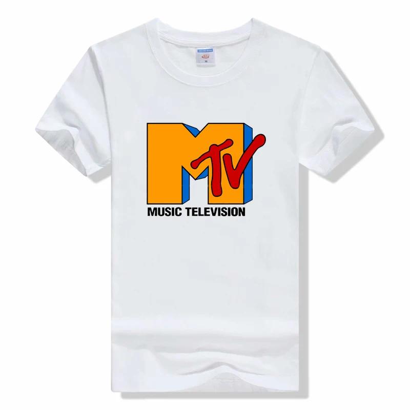 Mtv Music Television T Shirt Retro Rock Hip Hop Tv Tee fashion casual short sleeved t-shirt cotton tee shirt