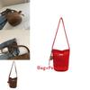 Woolen Large Capacity Bucket Bag For Women With Magnetic Closure And Inner Phone Pocket
