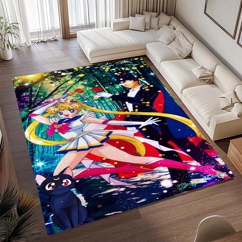 Diese beliebte Spielmatte im Anime-Design mit Pretty Guardian Sailor Moon besteht aus bequemem, weichem, dickem und rutschfestem Flan