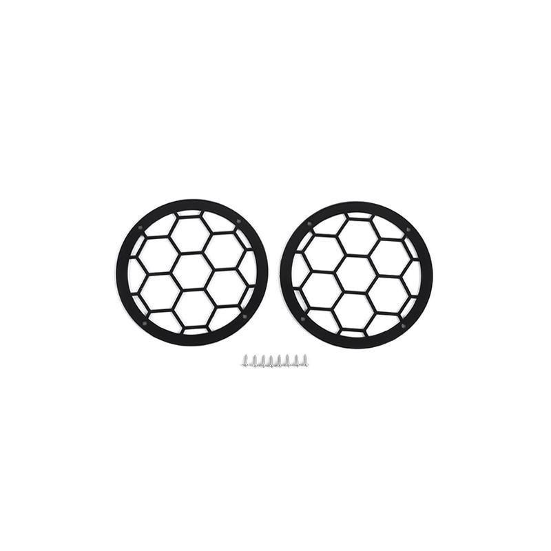 TESIN Car Front Fog Light Lamp Hoods Protector Cover For Suzuki Jimny 2012-2017 Foglight Decoration Guard Exterior Accessories