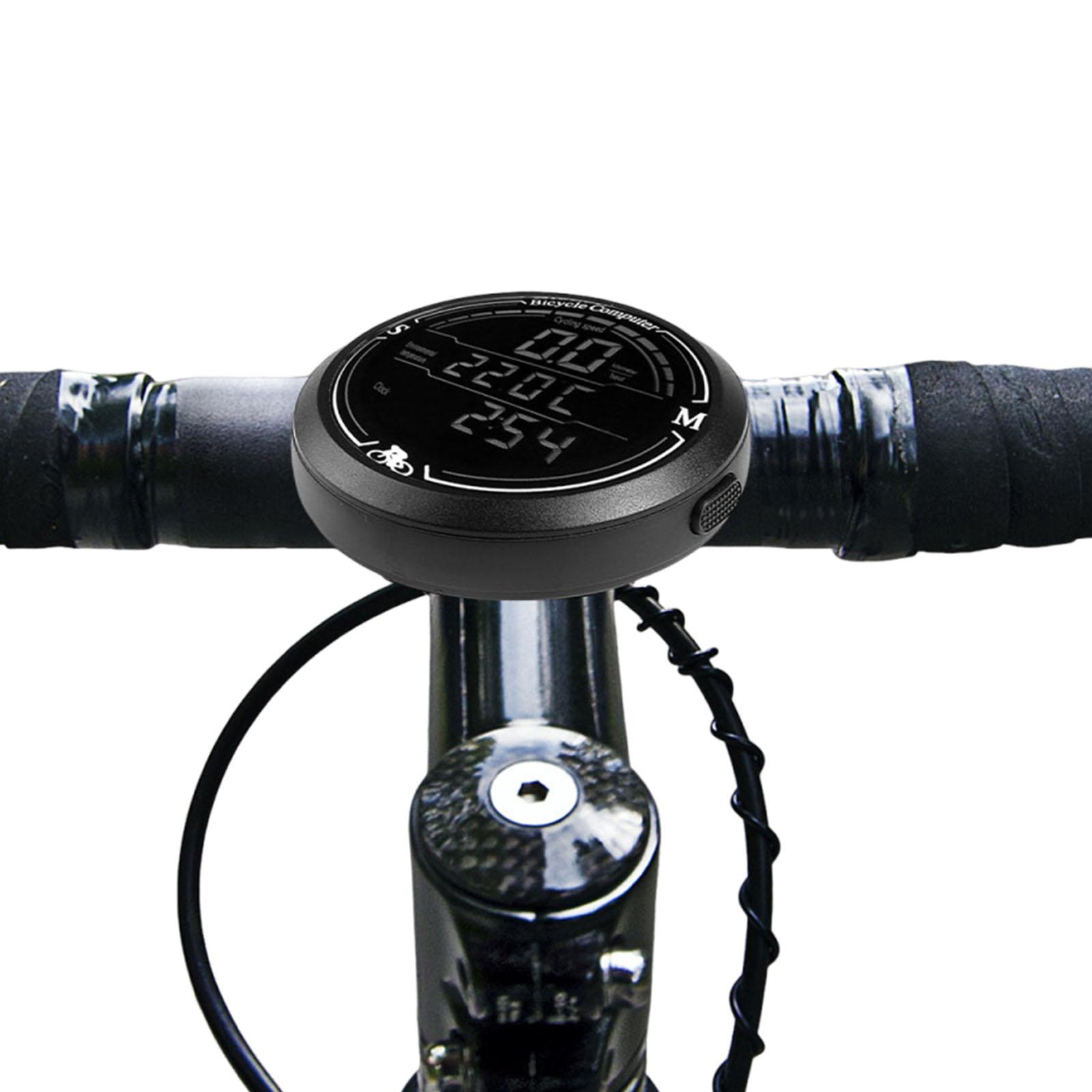 Wireless Bike Computer with Large Screen Mountain Bike Meter High Precision for Driving Experience Romantic Date Nights Road China Mainland