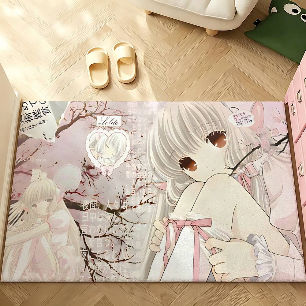 Anime C-chobits Carpet Bathroom Anti-slip Mat Door Mat Home Decoration Mat Entrance Door Mat Scratch-resistant Door Mat