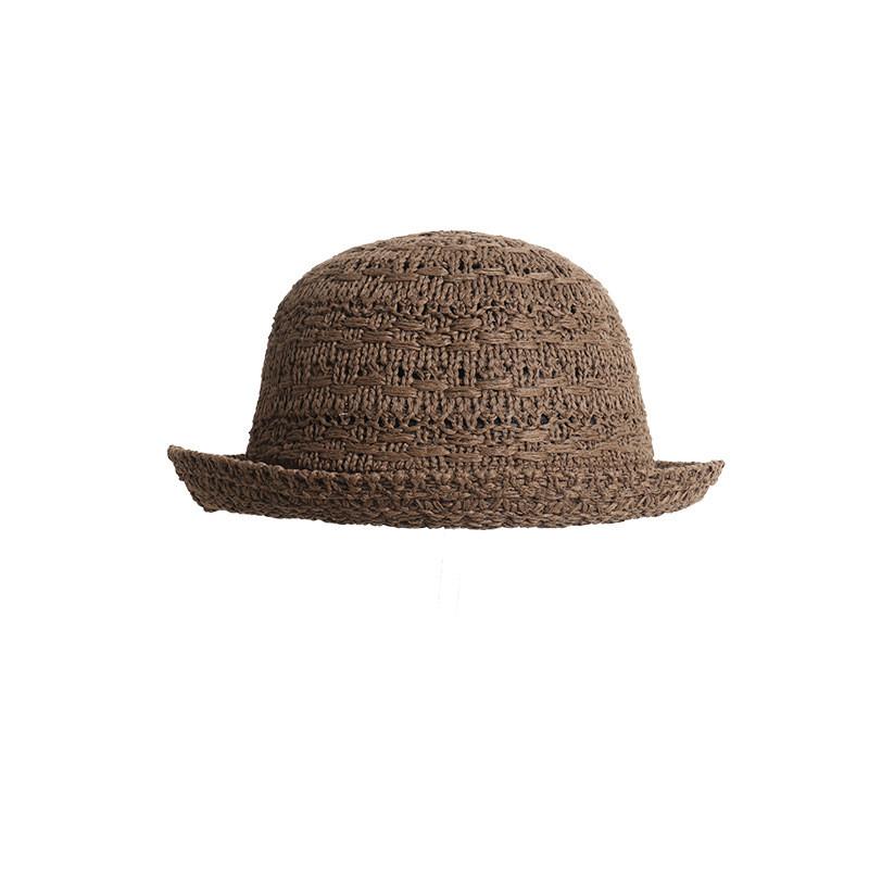 Womens Casual Summer Straw Hat With Short Brim And Handcrafted Embroidery For Sun Shade