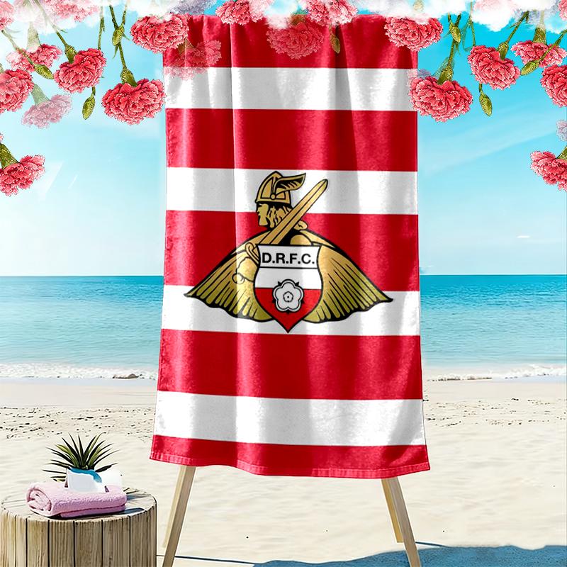 Doncaster Rovers Football Club Print Beach Towel Large Soft Quick Dry Towel For Beach Camping Swimming