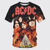 Metal Rock Band Summer Men's Short Sleeved Men's Round Neck Casual T-shirt 3D Printed Top Fashionable Streetwear Men's