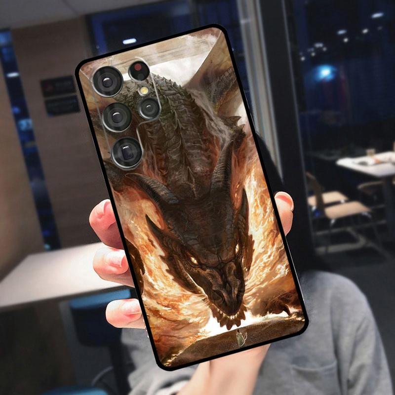 Dragon Cool Art Cover For Samsung Galaxy S25 S24 S21 S22 S23 Ultra S9 S10 Plus S24 FE S21 FE Phone Case