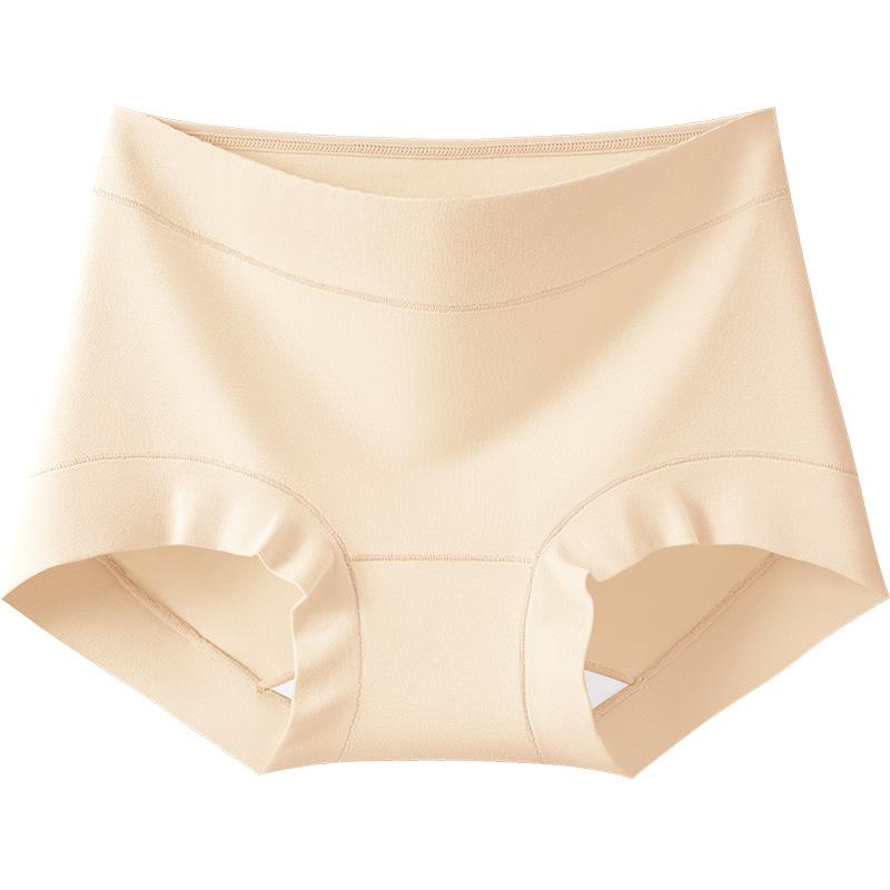 Large Size Lady Spring and Autumn Pure Cotton Antibacterial Crotch Breathable Mid Waist Triangle Briefs
