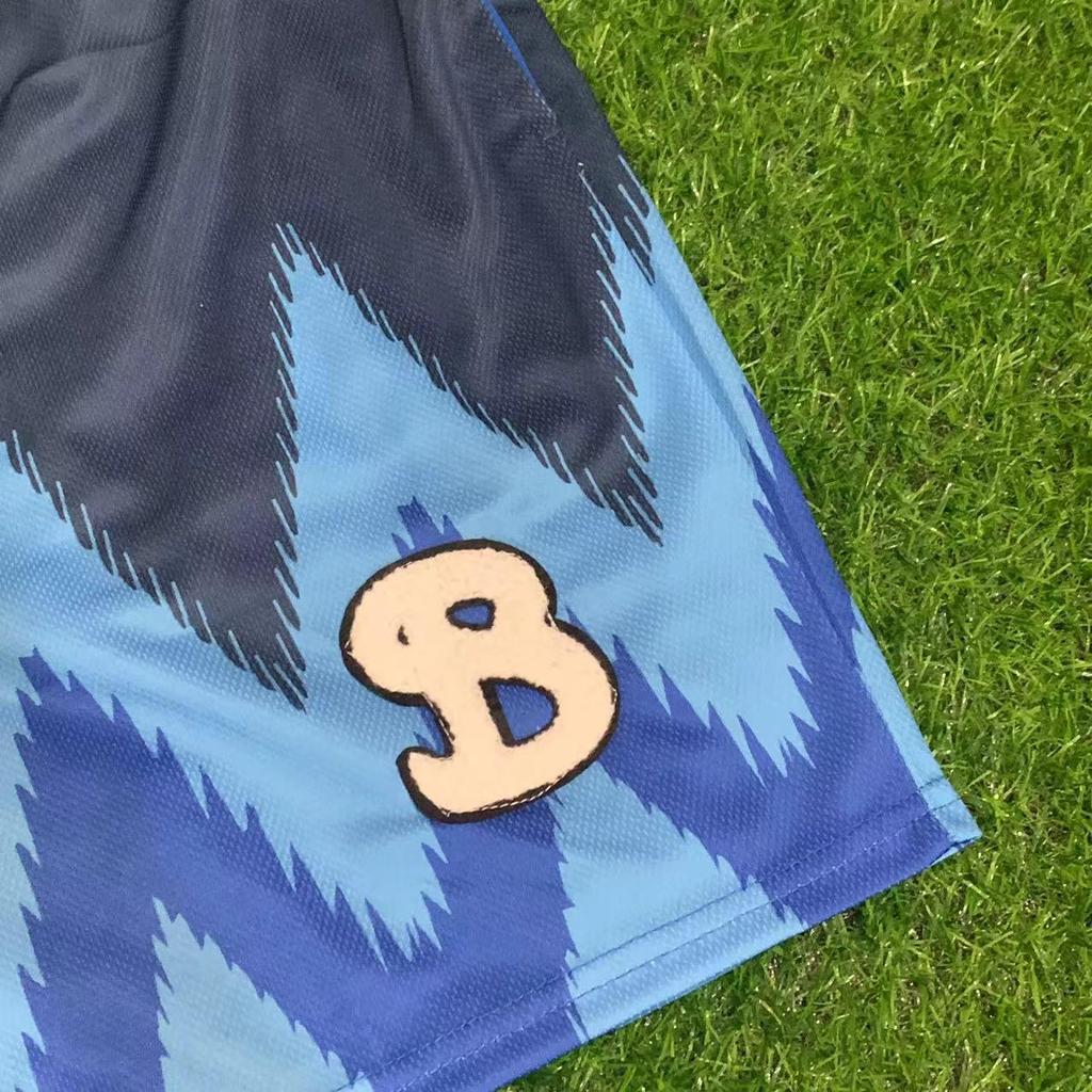 Amerikanska BKTSQD Digitaltryck Snabbtorkande Lös passform Plusstorlek Basketshorts för män