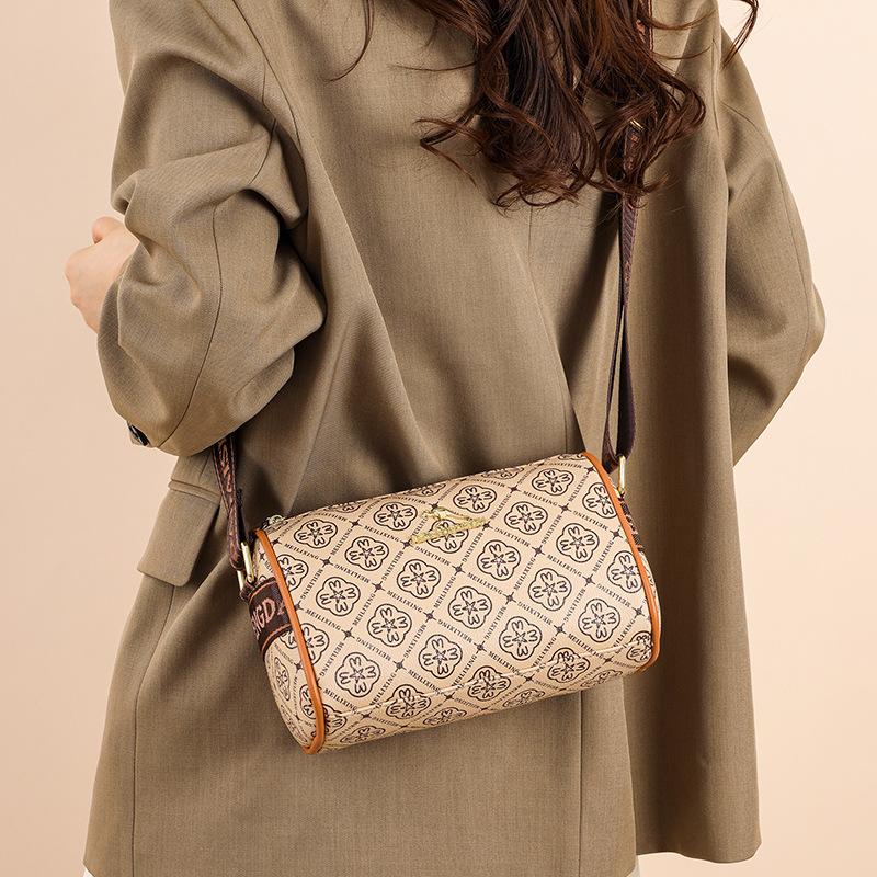 2025 neue Damen-Schräg-Spanne Mode Kissen Tasche vielseitig bedruckt große Kapazität Schulter Damen Tasche