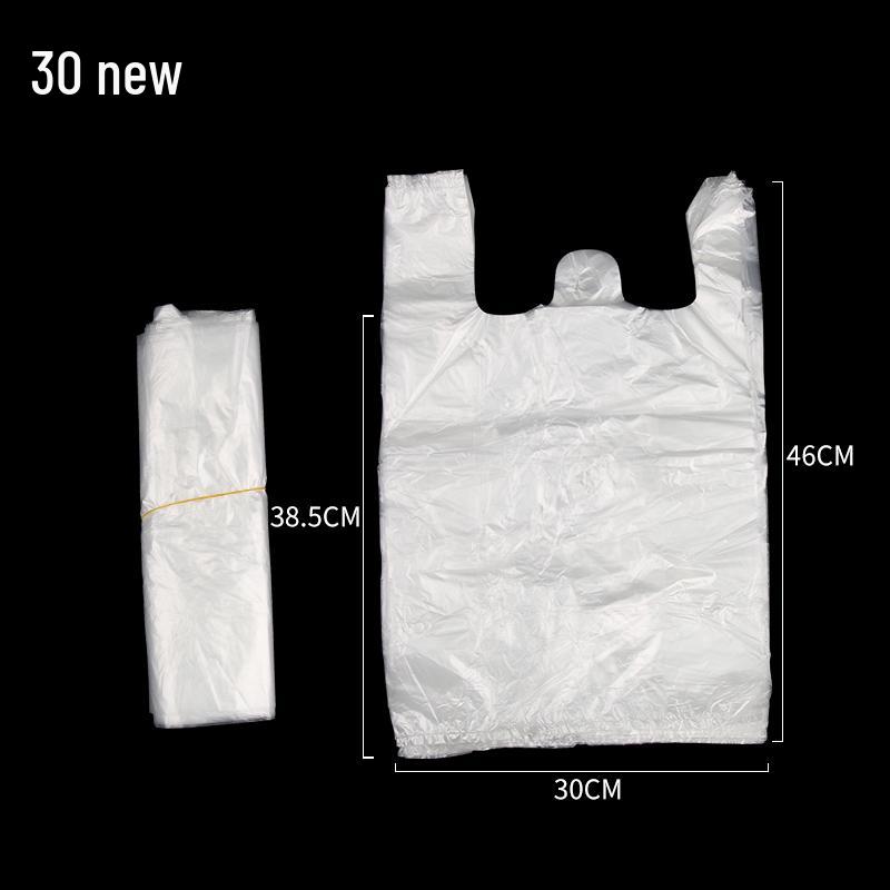 Small Transparent Disposable Plastic Tote Bags for Food Packaging