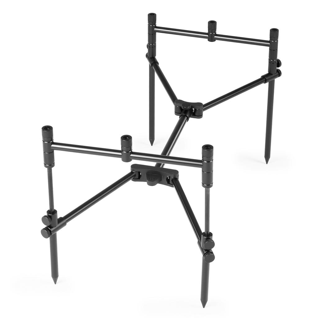 Detachable Fishing Rod Stand Buzz Bar Pole Rest Head Folding Retractable Fishing Rod Holder with Carry Bag
