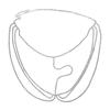 Sparkling Multilayer Face Chain Hair Headdress Veil Mask Fashion Face Chain Perfect for Special Occasions Role Playing