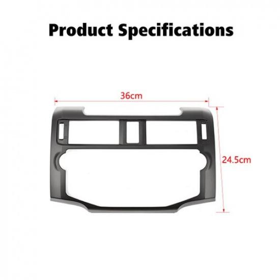 Center Console GPS Navigation Cover Trim Panel for 4Runner 2010- Matte Black