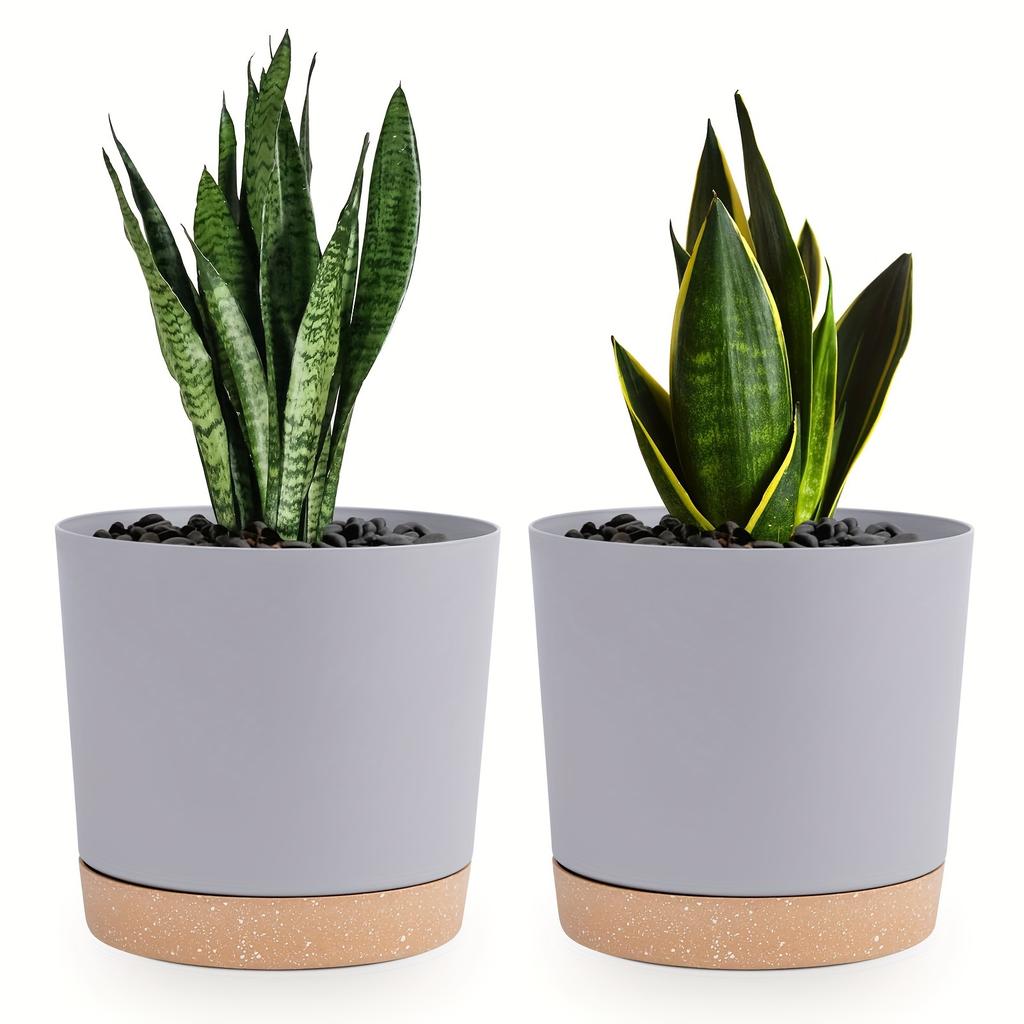 2pcs 16.51cm Flowerpot Removable Bottom Round Flower Pot 6.5inch Detachable Bottom Flower Pot Outdoor Garden Home Supplies