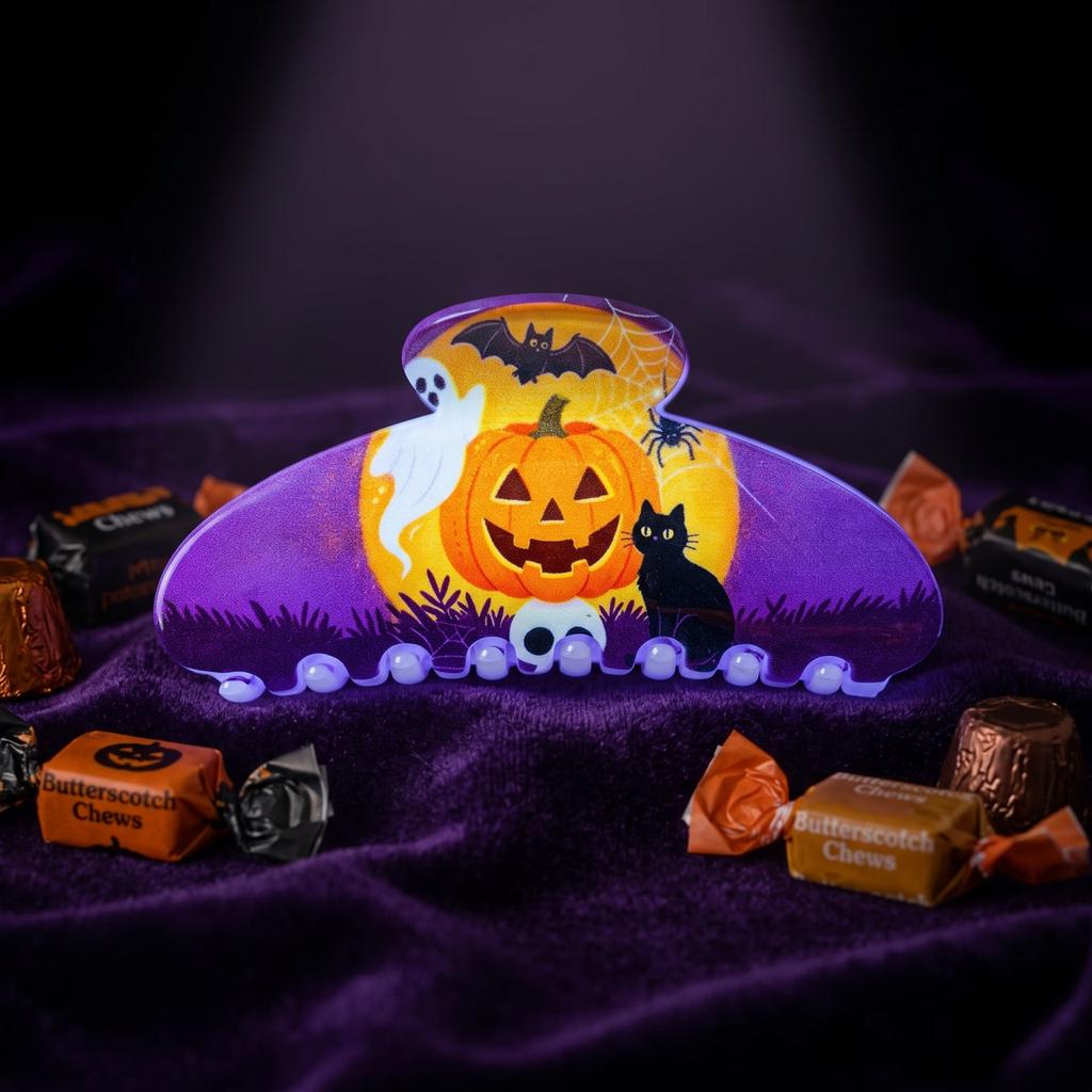in the Dark Halloween Hair Clips for Women and Girls - Fun Holiday Hair Accessories for Costume Party