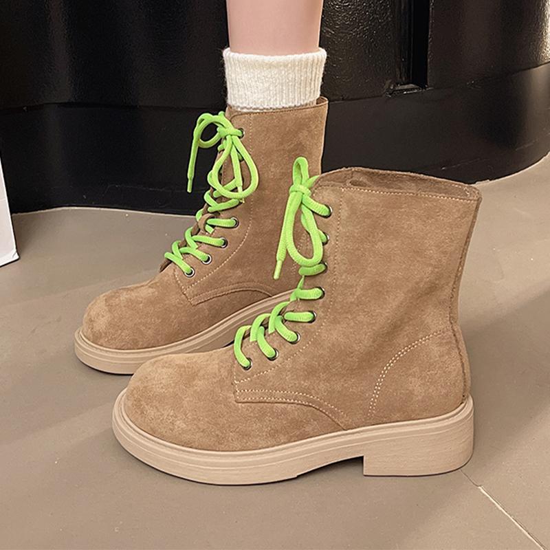 

Модные балетки Женские ботильоны на шнуровке Модная обувь Осень Дизайнерские женские боты 2025 Повседневные Спортивные Новые Подростковые Готические Челси Ботинки Женские 40