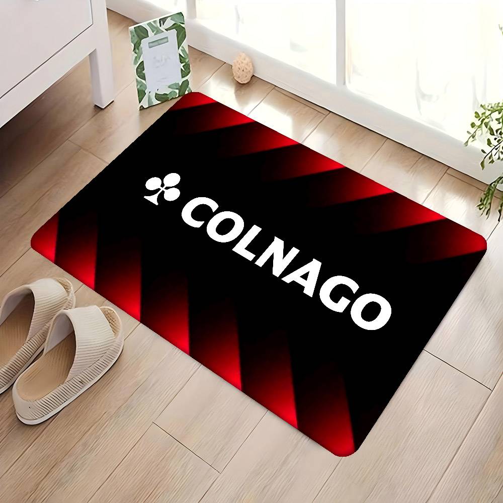 

B-Bicycle C-Colnagos LOGO Door Mat Washable Non-Slip Living Room Sofa Chairs Area Mat Kitchen Doormat Area Rug 50x80 cm