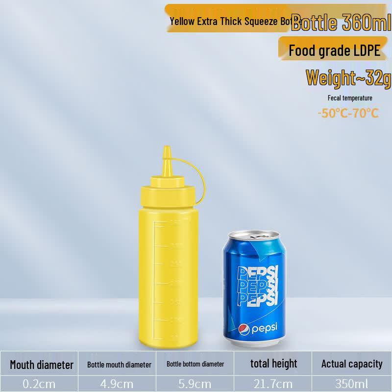 Plastic Squeeze Bottle for Sauces and Oils