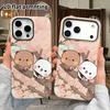 Phone Case: 2D Flat Suitable for iPhone 18, 17, 16, 15, 14, 13 Pro Film Protection Case, Couple Style, Soft Pink Tone, Christmas and Halloween Gift
