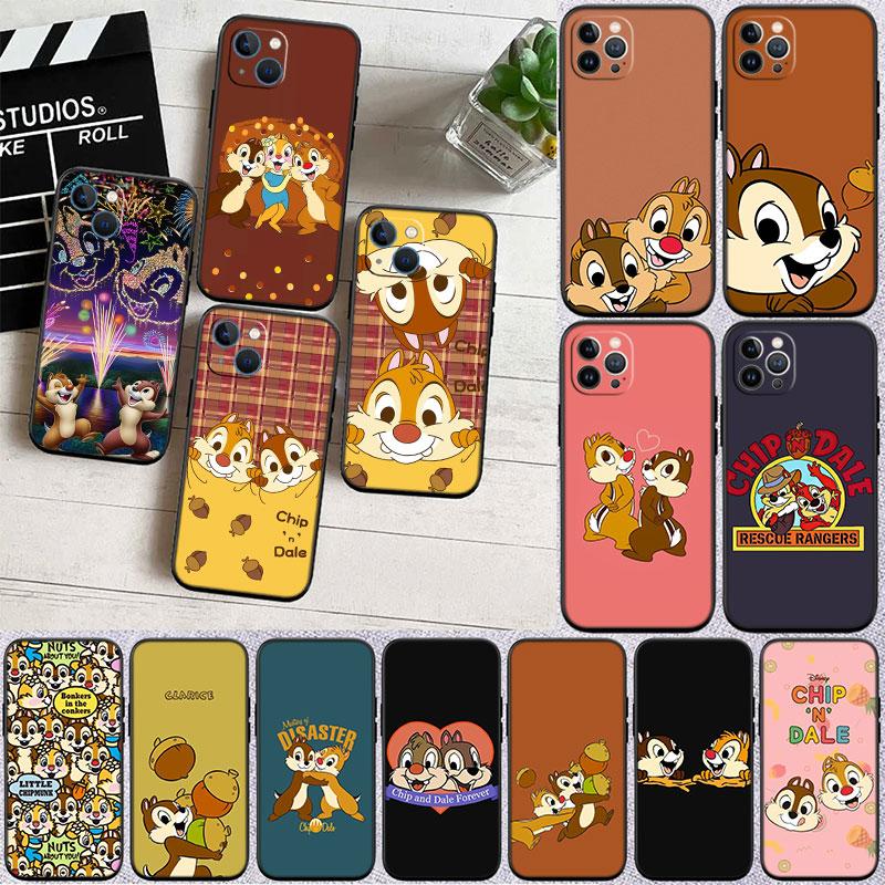 Nouvel étui de téléphone haut de gamme Chip 'n' Dale pour iPhone 16 15 14 13 Pro Max Plus Mini