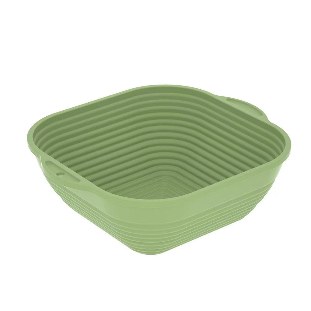 Silicone Bread Basket Baking Dessert Oval Dough Bread Proofing Baskets Collapsible Storage Fermentation Sourdough Basket Kitchen