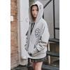Bluetail Unisex Pocket Hooded Zip Up Melange Gray Azg3jp01mg