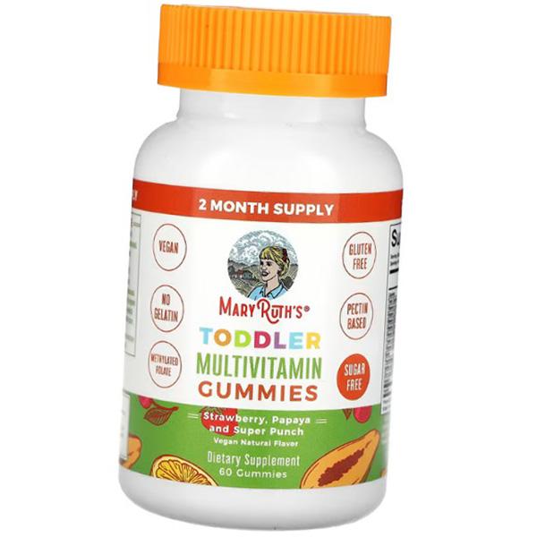Детские мультивитамины, Toddler Multivitamin Gummies, MaryRuth's  60таб Папайя (36685008)