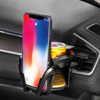 2'si 1 Arada Araba Havalandırma Menfezi Bardak Tutucu Telefon Tutucu Sarsıntı Önleyici Telefon Standı Su İçme Tutucusu Şişe Desteği İç Parçalar