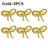 Bow Tie Napkin Rings Metal Table Decor Simple Elegant Design for Christmas Wedding Valentine's Day Party Dining Table Decor
