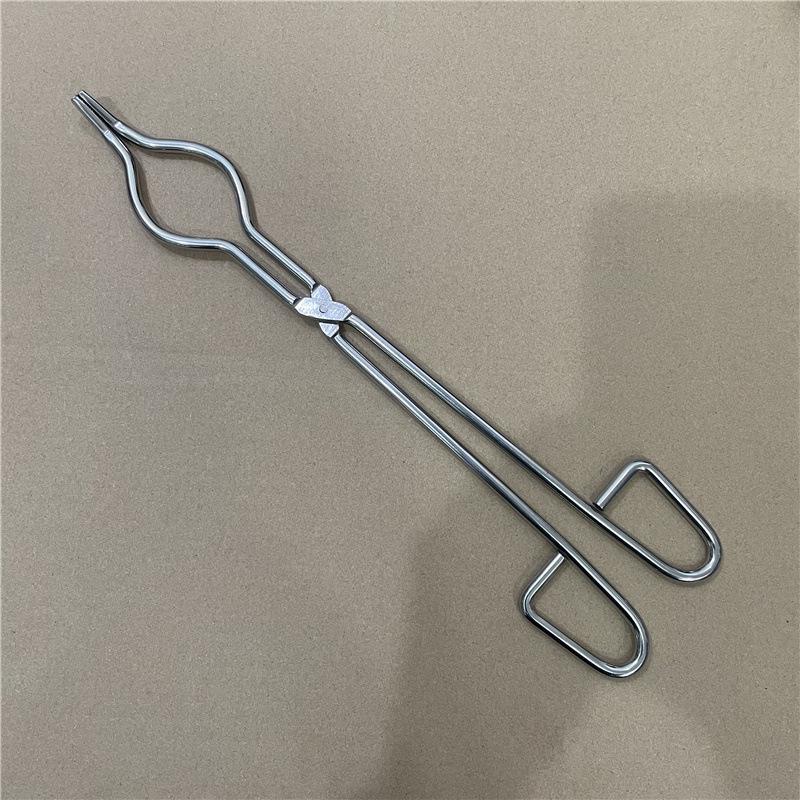Stainless Steel Crucible Tongs: Chrome-Plated, High-Temperature Ceramic and Biochemical Beaker Clamp