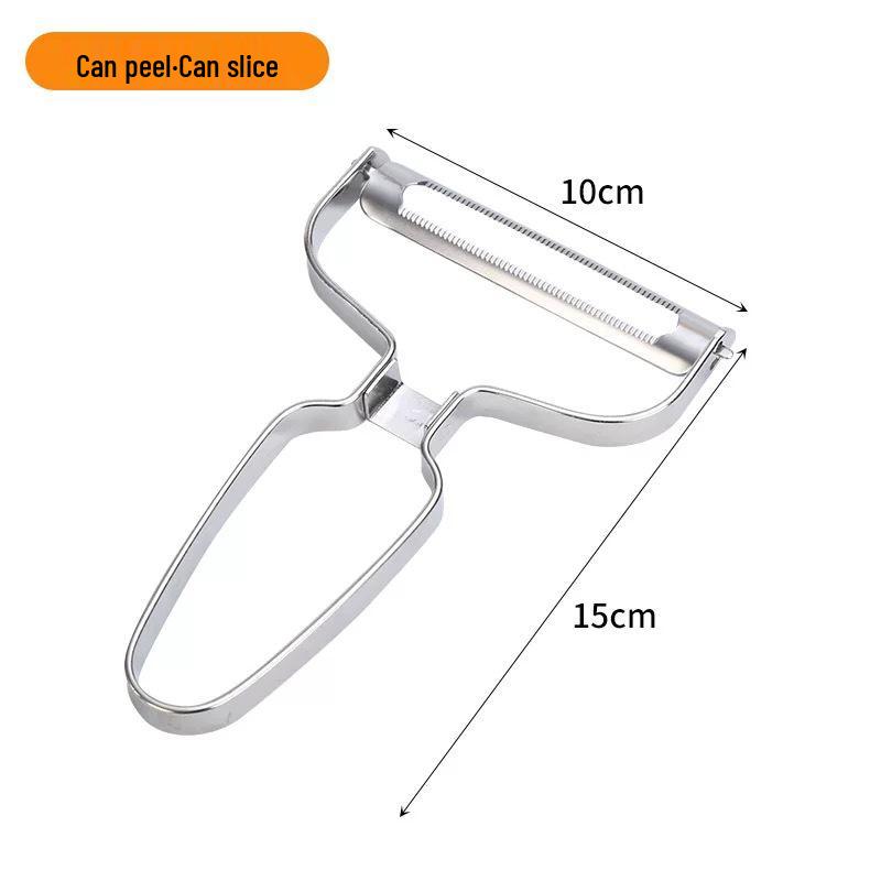 

Multi-Functional Wide-Mouth Vegetable Peeler & Grater естественный