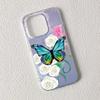 Flower Butterfly Large Hole Transparent Phone Case For Apple Iphone Niche Cute Girls Design