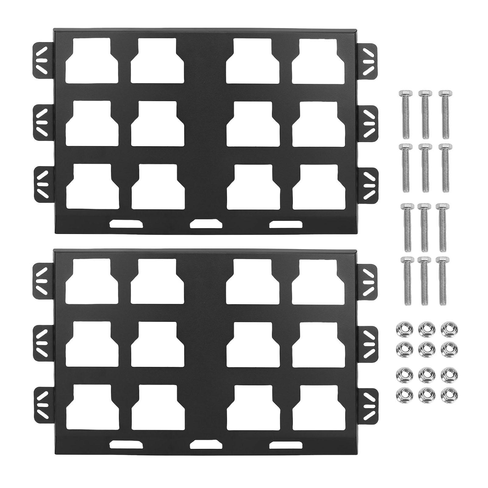 2 Pcs Toolbox Mounting Plate Suitable for Mli Packout Toolbox Wall Or Floor Mount Metal Mounting Base