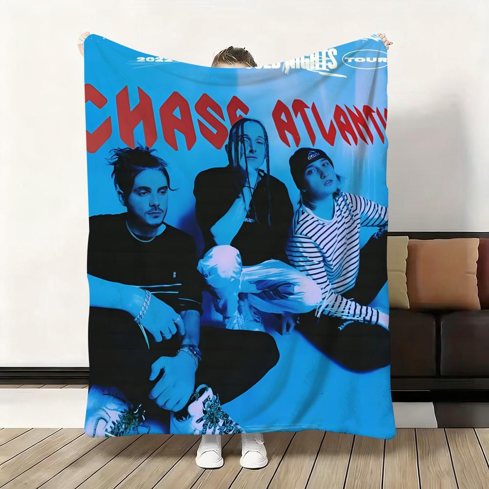 Rapper Album Cover C-Chase A-Atlantic Throw Flannel Fluffy Soft Blanket Warm Skin-Friendly Throw for Sofa Bed Office Nap Winter 30x40in