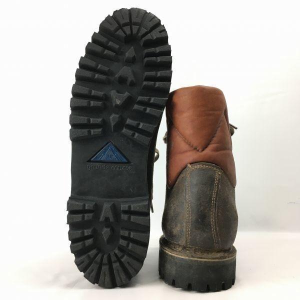 Pre-1980s Vintage TRAPPEUR Leather Trekking Boots Size 6 (Approx. 24.5cm) Dark Brown Men's(USED)