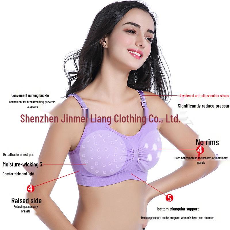 Plus Size Seamless Hands-Free Nursing Bra - Wire-Free, Front-Open