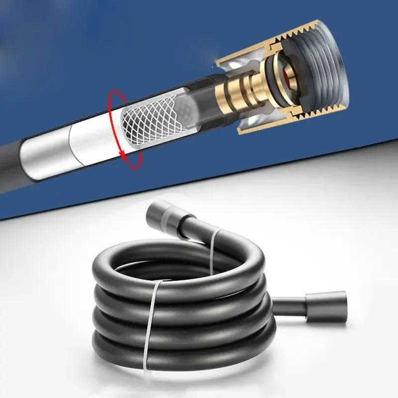 1.5m Bathroom Shower Head Hose High Quality Flexible Household Pipe Water Head Shower Head Pipe Tool Bathroom Shower Accessories