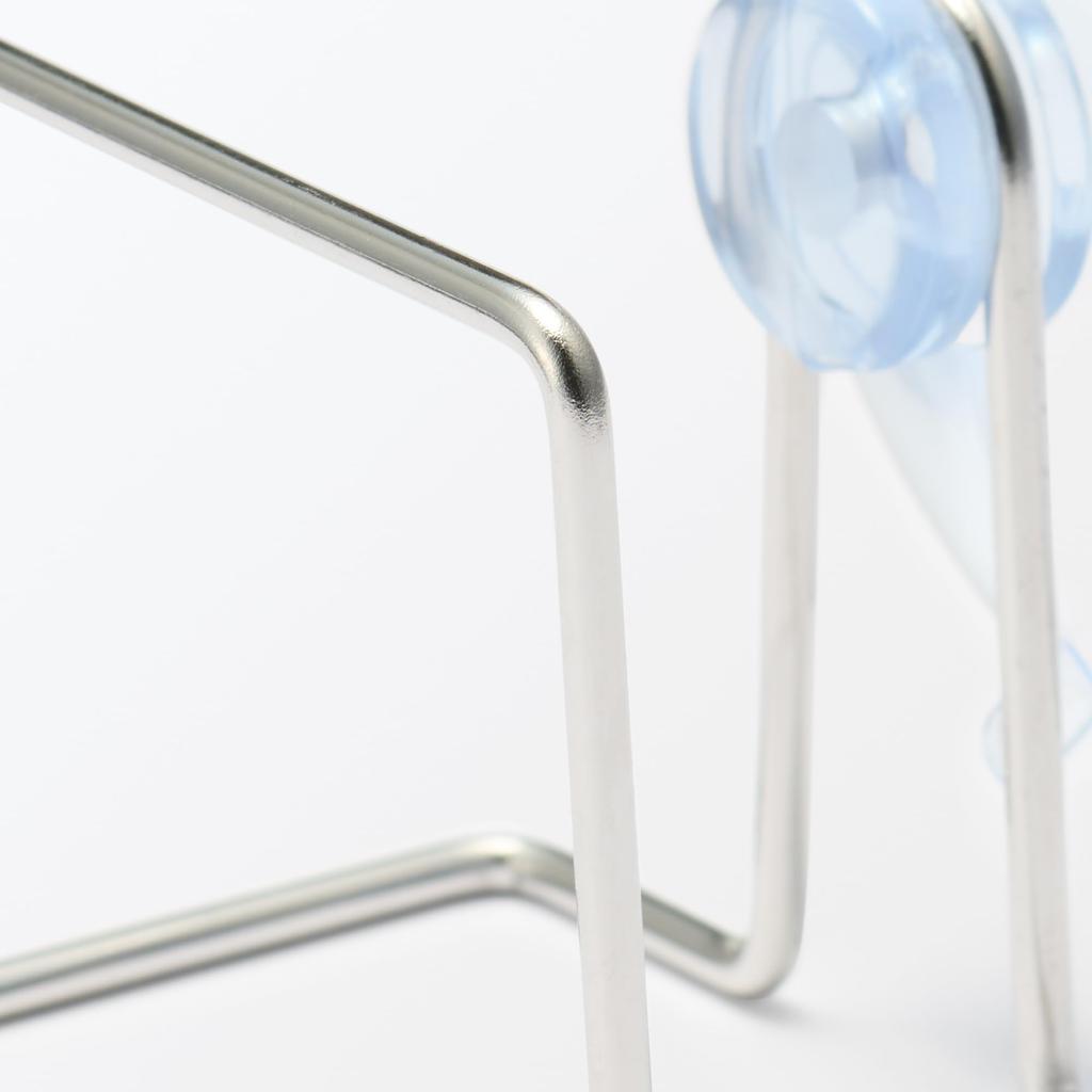 MUJI Stainless Steel Sponge Holder with Suction Cup W6 x D5 x H7cm 84794520 / Approx.