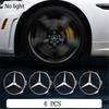4PC/Set Mercedes Benz Magnetic Suspension Wheel Hub Caps LED Illuminated Lights  Upgrade Wheel Center Caps1 SL1