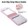 Rutschfeste, modische Leder-Geldbörsenhülle für Samsung Galaxy Z Flip3 Z Flip 4 Z Flip 5 5G, faltbare Handytasche mit Kartenhalter-Abdeckung