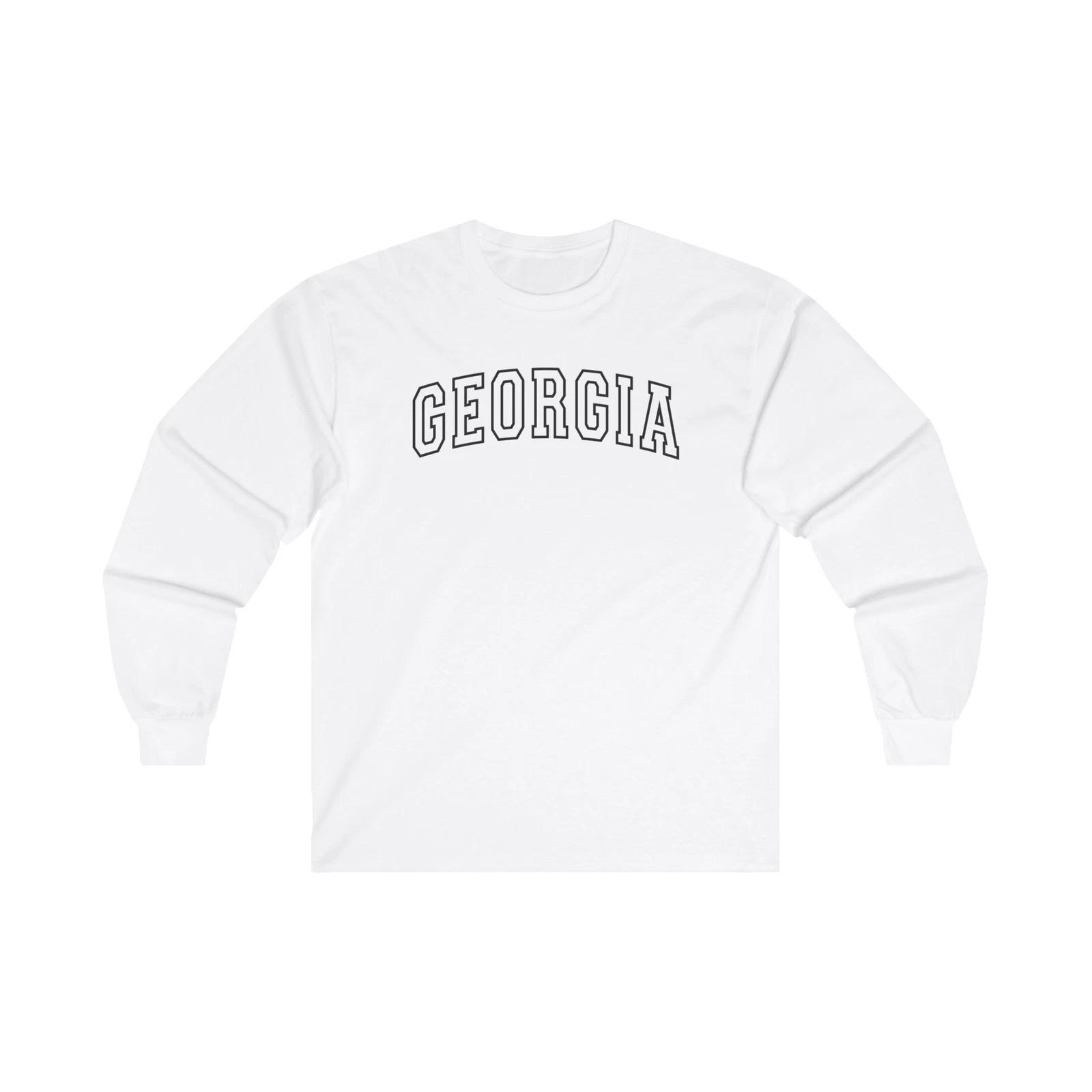 Georgia Unisex Ultra Cotton Long Sleeve Tee M