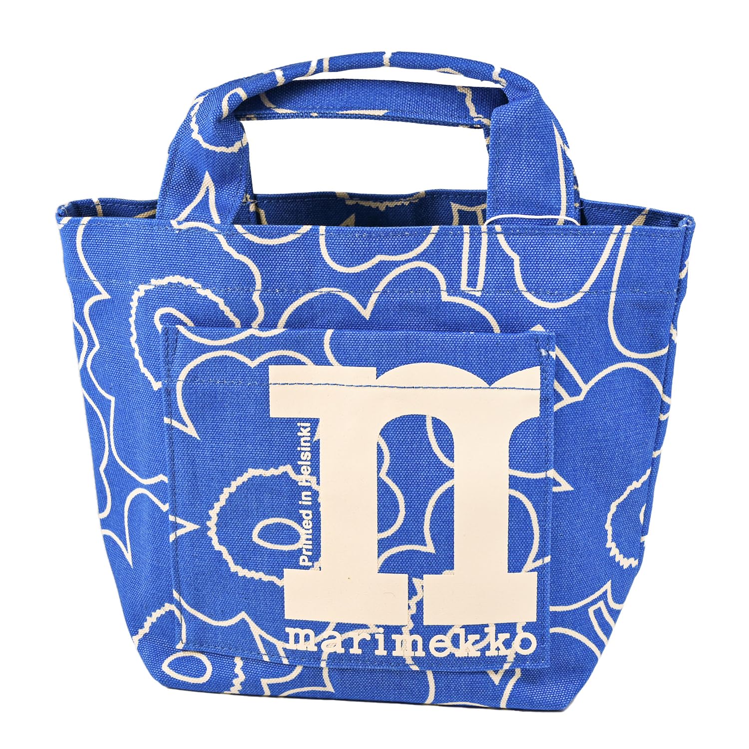 

Marimekko MONO MINI PIRTO Unikko Tote 94152 094152 Scandinavian Design Bag, Women s, Blue, 580, [Used] синій