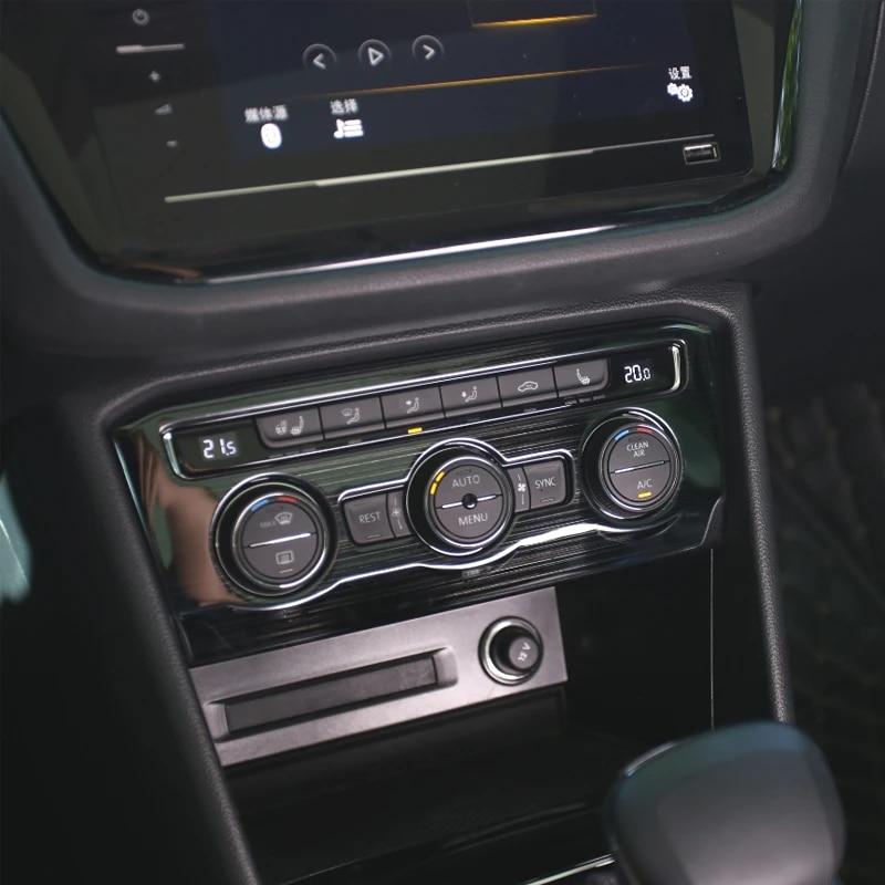 My good car Edelstahl Auto Klimaanlage Panel Patch Abdeckung dekorative Aufkleber für Volkswagen Tiguan L -2017
