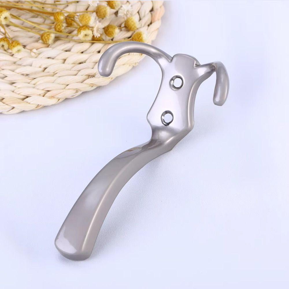 Wall Mounted Coat Hook Zinc Zinc Zinc Alloy Robe Clothes Rack Antirust Hat Wall Hanger Bathroom