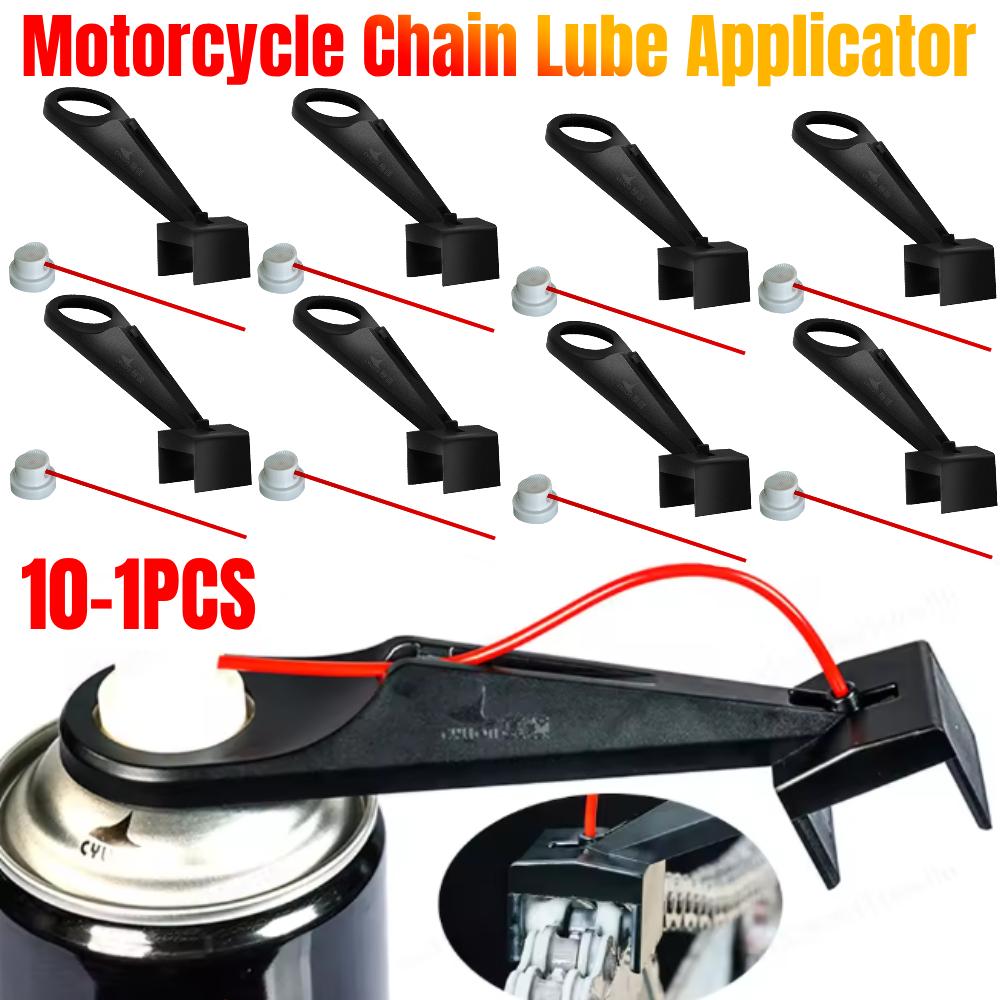 1-10 Stück Motorradkettenöl-Applikator Schmierfrei Kettenwachs Kettenreiniger-Aufsatz Motorradkettenöler Sprühgetriebe Werkzeuge