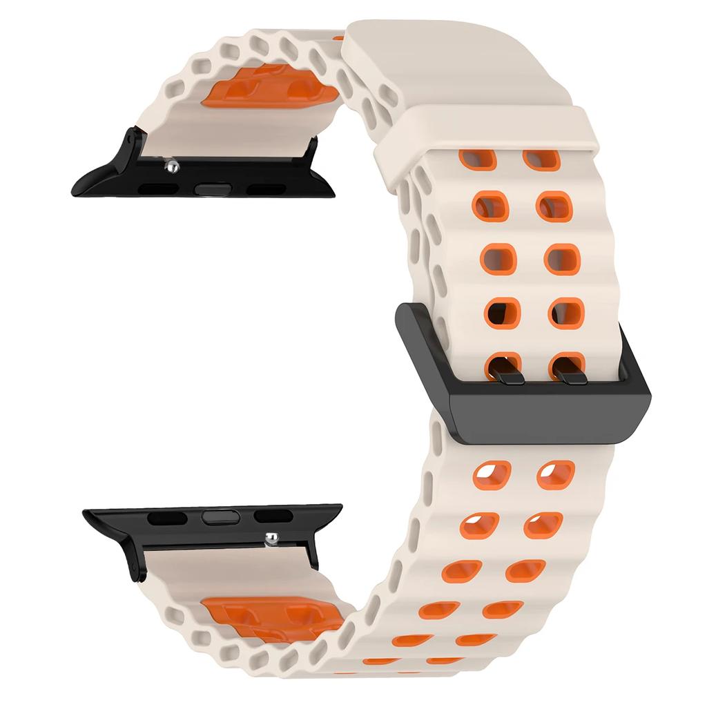 Silicone Strap for Apple Watch Ultra 3 49mm Band Breathable Bracelet for iWatch Series 11 10 42 46mm 9 8 7 6 SE 45mm 44mm Strap