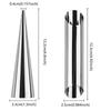 10Pcs Baking Cones Stainless Steel Spiral Croissant Tubes Cream Horn Bread Pastry Cake Mold Cookie Dessert Kitchen Baking Tool
