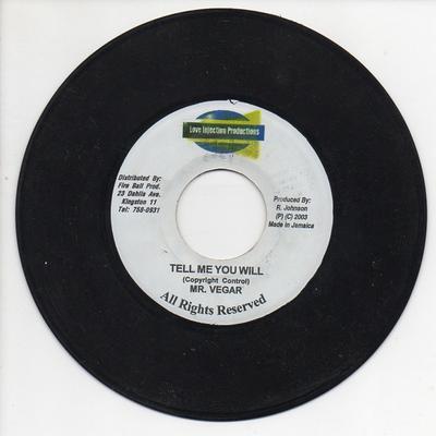 Disco de 7 pulgadas MR. VEGAS - Dime que lo harás ninguno Inyección de Amor 2003 Jamaica Reggae, Ska & Dub Usado