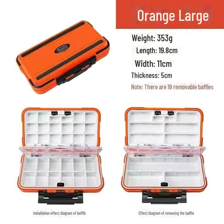 Multi-functional Fishing Tackle Box for Hooks, Lures, Tools, and Jewelry Storage