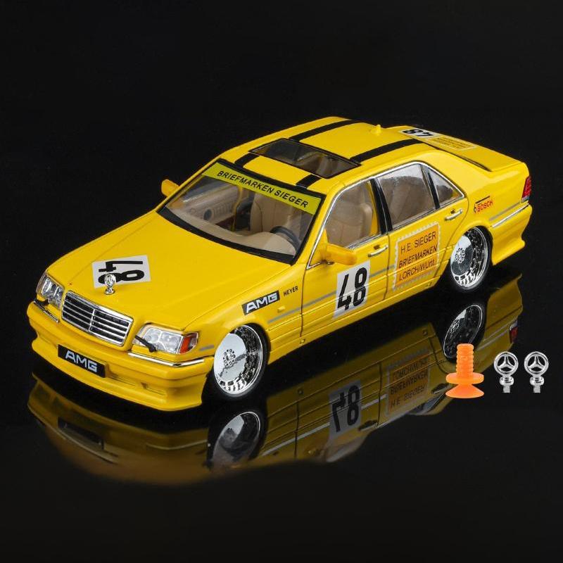 AATC1 1:24 Benz S W140 320SEL Luxury Cars Alloy Metal Diecast Model Car High Simulation Decoration Ornament Children Toys Car Collect